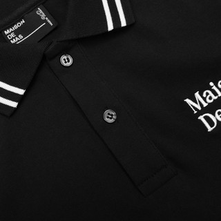 Áo STRIPES COLLAR POLO / Black