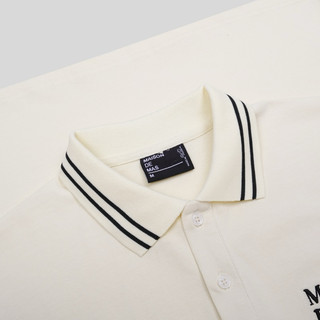 Áo STRIPES COLLAR POLO / Cream
