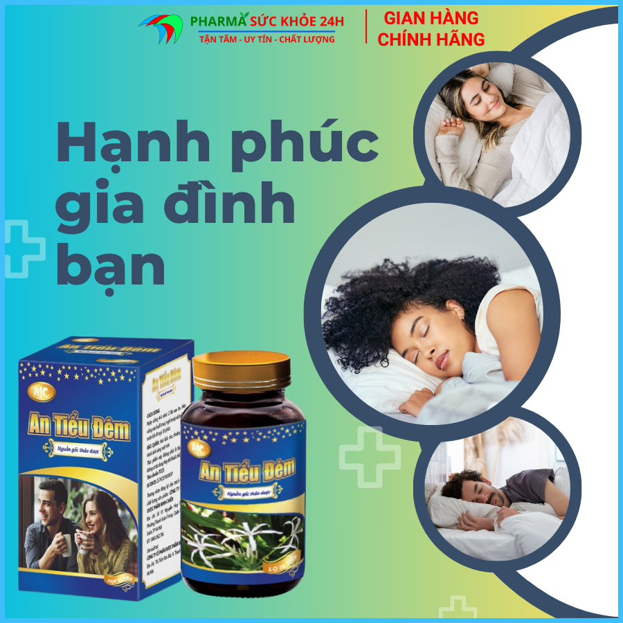 Viên Uống Giảm Tiểu Đêm, Tiểu Buốt, Tiểu Nhiều Lần An Tiểu Đêm Giảm U Phì Đại Tuyến Tiền Liệt - Hộp 30 viên