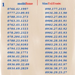 Sim 4G Mobifone số đẹp, giá rẻ, đăng ký các gói cước combo nghe gọi , vào mạng siêu ưu đãi c90n, c120n, c120.