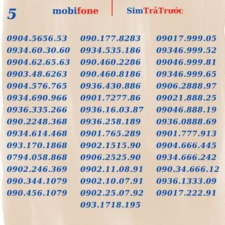 Sim 4G Mobifone trả trước gói cước c90n, c120n, C120 , ED50 ưu đãi khủng, giá rẻ, số đẹp.
