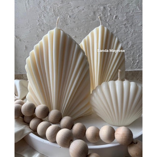 Nến thơm hình lá cọ, hình quạt siêu đẹp trang trí phòng, khách sạn, decor, chụp hình
