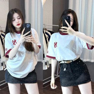 Áo Phông cotton khô 3158 form rộng thêu chữ nam nữ