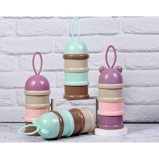 Hộp chia sữa 3 ngăn hình gấu cho bé