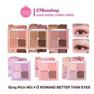 Bảng phấn mắt 4 ô romand better than eyes