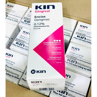 Nước súc miệng kin gingival cho viêm nướu, hôi miệng, sát khuẩn chai 250ml