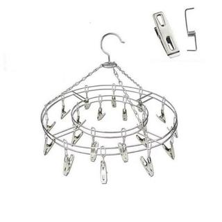Móc kẹp tròn inox phơi đồ cho bé