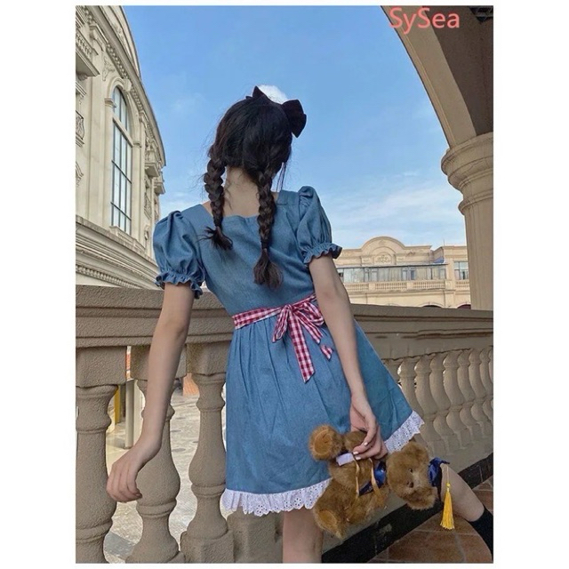 Đầm denim mùa hè