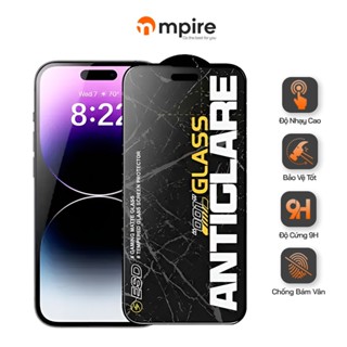 Kính Cường Lực iPhone Chống Vân Nhám 001 Diamond Full Viền Cho Điện Thoại IP14/13/12/11 Pro Max