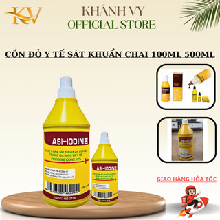 Dung dịch cồn đỏ sát khuẩn povidone iodine 10%. chai 100ml 500ml