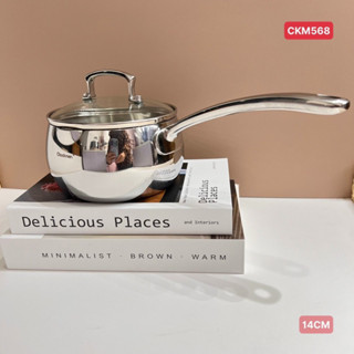 Nồi quánh inox 3 lớp hãng Chockmen c568 14cm có nắp