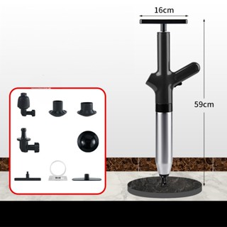  Súng Thông Tắc Bồn Cầu Có Bơm Tích Hợp Dụng Cụ Thông Cống Bồn Rửa Chén Bồn Rửa Mặt Áp Suất Nén Tới 8kg Tiện Lợi 