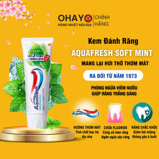 Kem đánh răng Aquafresh trà xanh mẫu mới Hàng Nhật Nội Địa- Ohayo Shop Japan