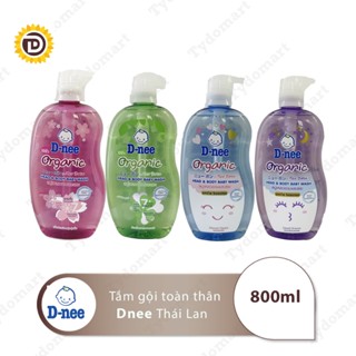 Sữa Tắm Gội Toàn Thân Cho Bé Dnee Organic Chai 800ml An Toàn, Tiện Lợi