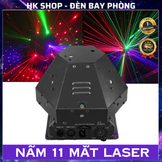 Đèn Sân Khấu Nấm Moving laser 11 măt bay phòng dùng cho bar pub karaoke