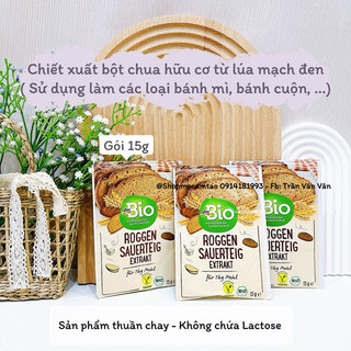 Chiết xuất bột chua hữu cơ từ lúa mạch đen DmBio, bột làm bánh mì, bánh cuộn.