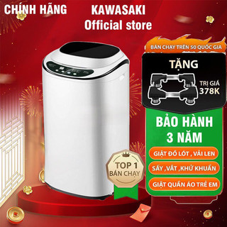   Chính Hãng  Máy giặt KAWASAKI Tự Động 100% giặt đồ em bé đồ cá nhân vắt sất khô - Bảo Hành 2 Năm 