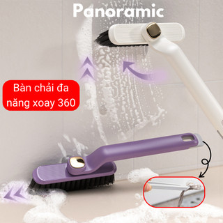 Bàn chải vệ sinh kẽ hở đa năng xoay 360, cây chà sàn cọ vệ sinh nhà tắm, bếp, bồn rửa mini cầm tay 2 in 1 PN-BCVS101