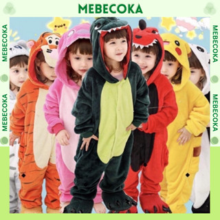 Bộ đồ hình thú KHỦNG LONG XANH cho bé ,bộ đồ liền thân cho bé trai bé gái - HÀNG THIẾT KẾ MAY ĐO