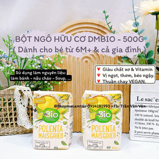 (Date: 4,5/2025) Bột ngô hữu cơ Bio Đức - 500g (Hàng air đủ bill)
