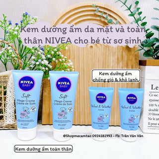 Kem dưỡng ẩm toàn thân nivea baby dành cho bé từ sơ sinh