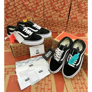 Giày Vans Vault Old Skool, Giày Sneaker Vans Đen Vạch Trắng Nam Nữ Classic Younger Basic Full Box Bill $