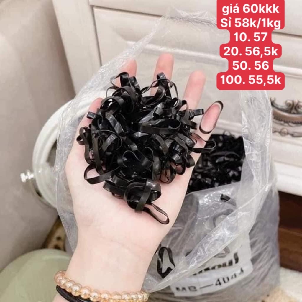 (Bán buôn-sỉ) 1kg Dây cột buộc tóc thun Chun