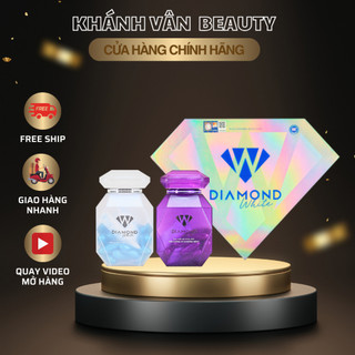 Viên dưỡng trắng da diamond white day & night siêu dưỡng chuyên sâu, trắng gấp 3 da đẹp không tì vết
