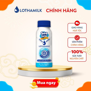  Sữa tươi lên men tự nhiên thanh trùng Lothamilk chai 250ml 