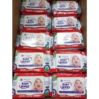 Hỏa tốc khăn ướt baby wipes 80g.