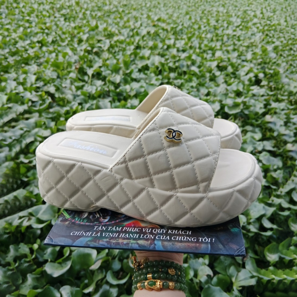 Lainiki Dép Bánh Mì Đế cao 7Cm Êm Chân Thời Trang Mùa Hè 2023 Mới Nhất 2855 B6+B1