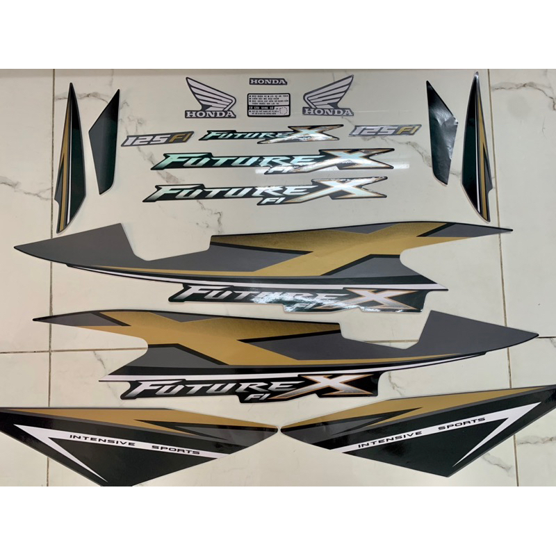Bộ tem Future X Fi 2011 màu đen hàng nhập Thái Lan chất lượng cao dành riêng cho dòng xe này, tem in