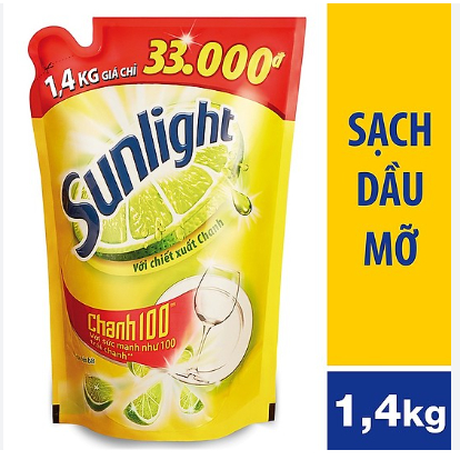 Túi nước rửa chén Sunlight Chanh 1.4kg