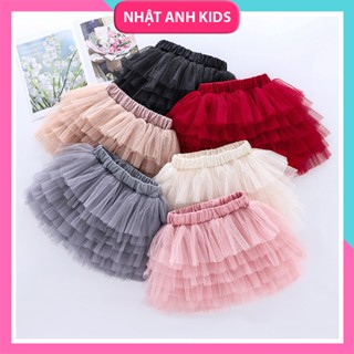 🌸 Váy Voan 6 Tầng Cho Bé Gái Hàng Quảng Châu Cao Cấp - Phong Cách Nữ Tính và Đáng Yêu 🌸