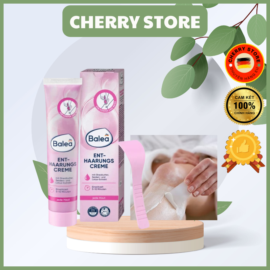 [CHE TÊN] Kem tẩy lông và kem dưỡng sau wax làm dịu da Balea, tẩy lông và ức chế mọc lông Balea [Đức