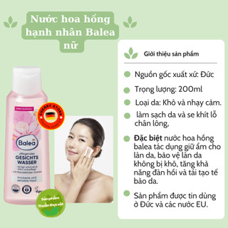 Nước hoa hồng Balea Đức - Date mới Đủ Bill [Đưc] [Khuyến mại]