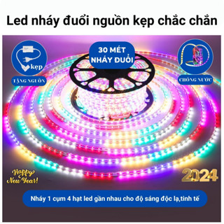 50MDây đèn led trang trí nháy đuổi 2835SMB bọc PVC chống nước trang trí tết,phòng,cuốn cây, hắt trần TẶNG NGUỒN