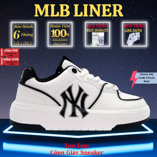 Giày sneaker _mlb chunky liner, giày mlb ny chunky liner đế cao 5cm nam nữ bản cao cấp - công giày sneaker