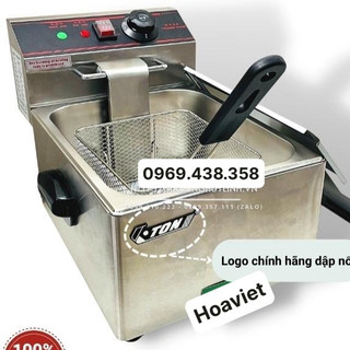 Bếp chiên nhúng đơn ngập dầu eton et-zl1 - dung tích 6 lít - inox 304 - hàng chính hãng