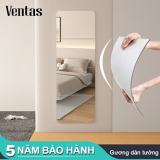 VENTAS Gương treo Dán Tường toàn thân chống vỡ soi , dán tủ quần áo, hình vuông