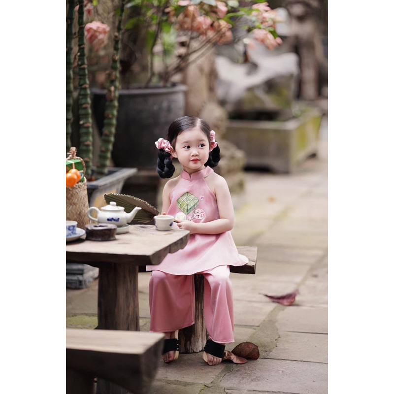 SET YẾM LỤA CAO CẤP CHO BÉ GÁI