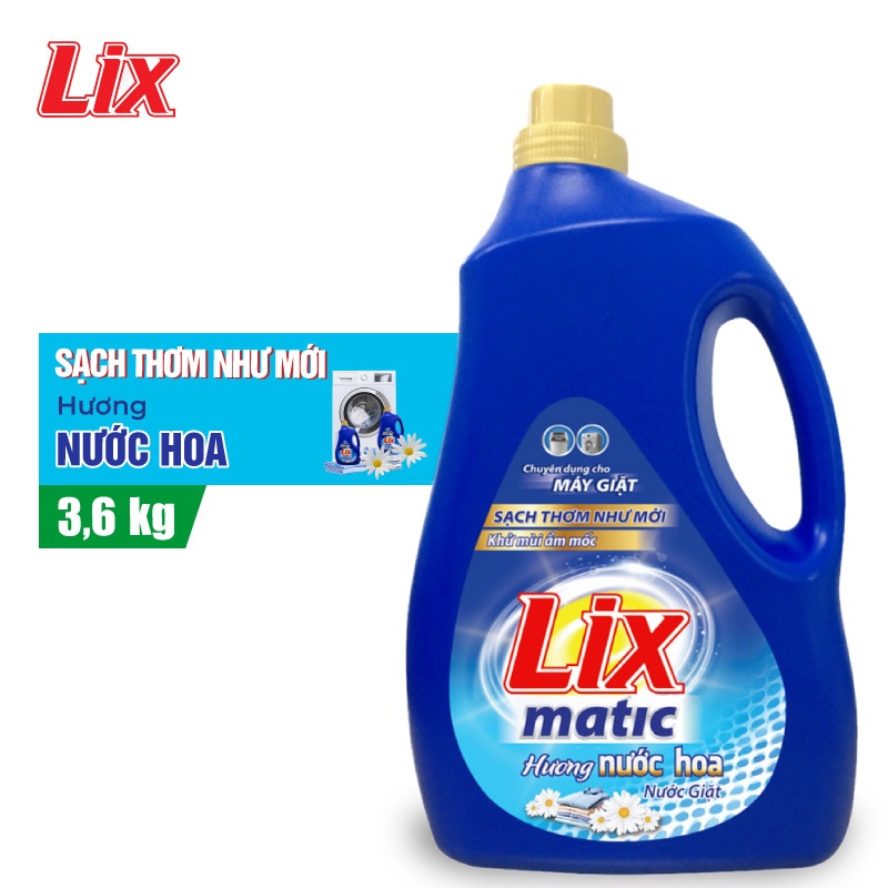Nước giặt LIX matic hương nước hoa 3.6kg