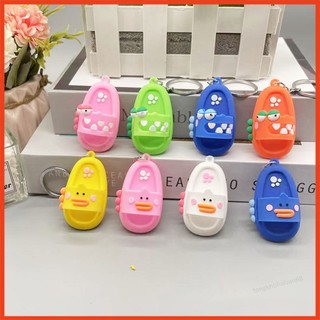 Móc khóa dép siêu cute hình khủng long, vịt, móc khóa phụ kiện trang trí hình đôi dép nhiều màu mẫu dễ thương