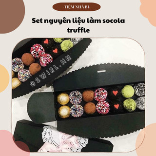 [12-14 viên] Set nguyên liệu làm socola truffle KÈM HƯỚNG DẪN CHI TIẾT