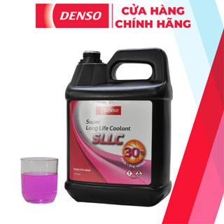  Can 4L Nước Làm Mát Động Cơ Ô Tô Siêu Bền DENSO SLLC màu Hồng 0020 Dùng cho xe Toyota và Daihatsu - Mã DI261475-0020 