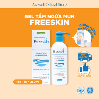 Gel tắm Novocare Freeskin Hỗ Trợ Giảm Mụn, Nang Lông, Làm Sạch Da