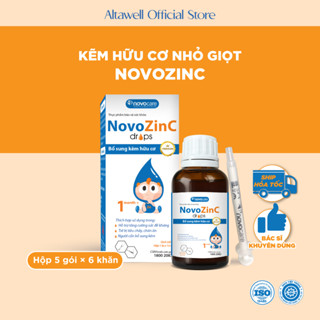 Kẽm Hữu Cơ Novocare NovozinC Cho Bé Ăn Ngon, Tiêu Hóa Tốt