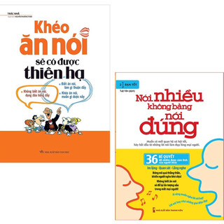 Combo Sách - Khéo Ăn Nói Sẽ Có Được Thiên Hạ + Nói Nhiều Không Bằng Nói Đúng