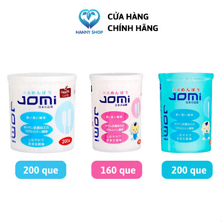 Tăm Bông Cao Cấp Kháng Khuẩn Jomi An Toàn Bé Sơ Sinh,Trẻ Em,Bé Bự Ngoáy Tai Đầu To,Nhỏ,Siêu Nhỏ Makeup, Sạch Rốn,Mắt,Mũi