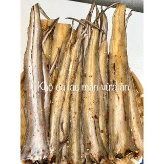 Khô Cá Lạt Vị Mặn vừa ăn thịt thơm ngon , ít mặn dùng chiên hoặc nướng rất ngon túi 500gr và 1kg có hút chân không